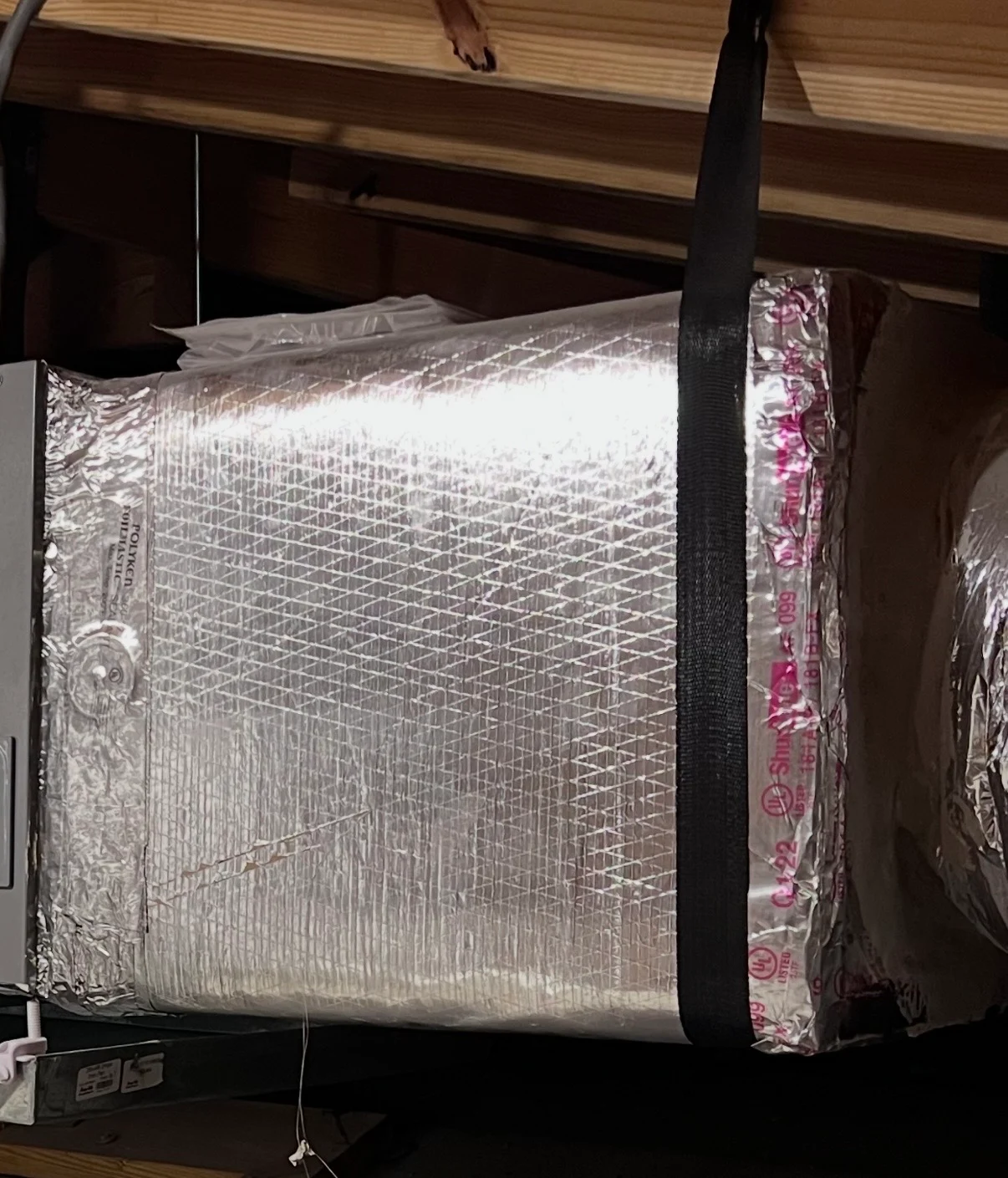 Insulated HVAC ductwork installation designed to improve airflow efficiency and maintain indoor air temperature