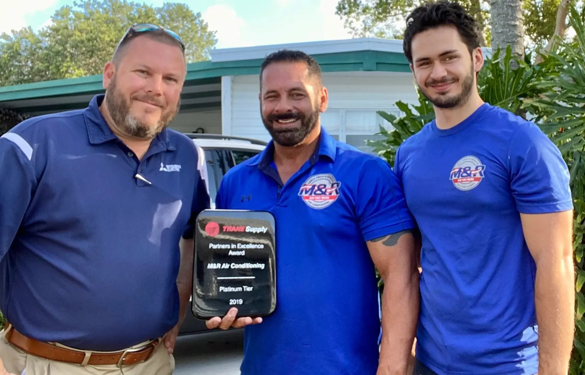 M&R Air Conditioning receiving Trane Supply Partners in Excellence Platinum Tier award, 2019