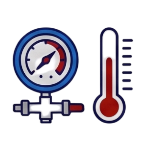 Temperature checkup by meter